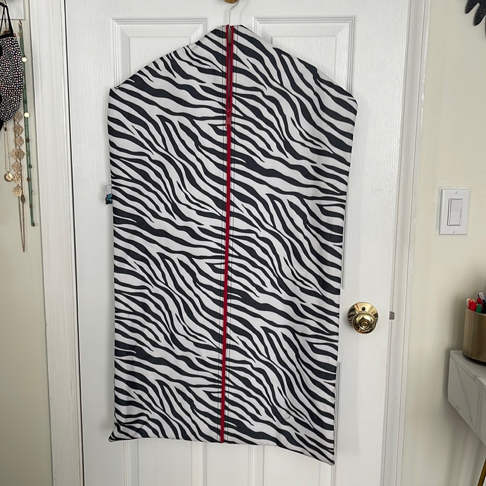 Zebra garment bag